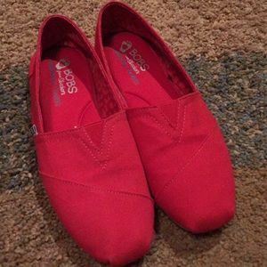 red bob shoes